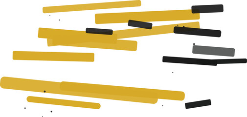 Mustard and charcoal abstract rounded rectangles and dots background black