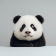 Fototapeta premium Relaxed panda resting peacefully in a calm and serene environment, evoking feelings of tranquility. National Panda Day