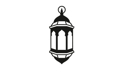 Islamic Lantern Icon Simple Design for Eid and Ramadan