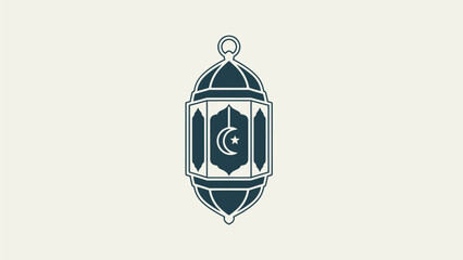 Elegant Islamic Lantern Illustration