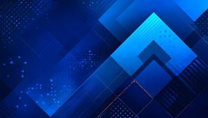 Abstract digital arrow background futuristic technology concept modern geometric layout data visualization dynamic design deep blue gradient structure for presentation