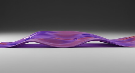 Abstract conceptual illustration showing intense pressure causing significant structural deformation across a smooth, blank, geometric surface ,damage ,tension ,distortion