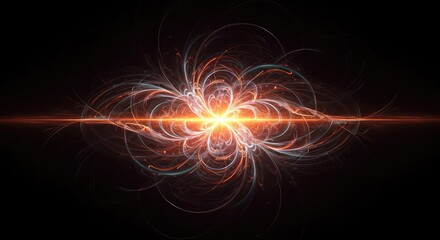 Abstract flowing energy patterns evolving through complex visual layers, symbolizing flexible theoretical models and continuous change ,shape ,infinite ,ephemeral