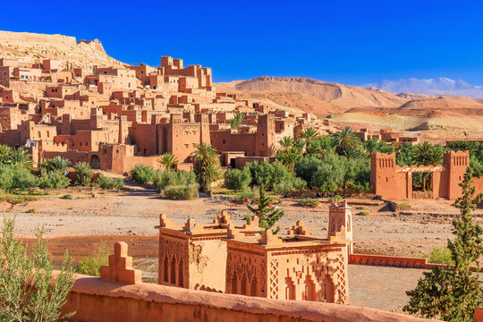 Ait-Ben-Haddou, Ksar or fortified village in Ouarzazate province, Morocco.