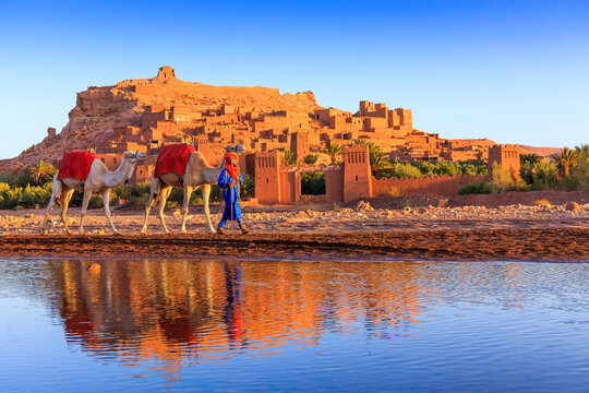 Ait Benhaddou, Morocco. Famous ksar Ait Ben-Haddou in Ouarzazate province.