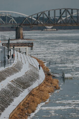People Walking Along Bulwar Filadelfijski