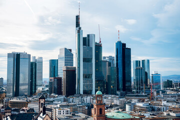 Frankfurt Skyline Modern Architecture at daylight