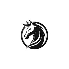 horse logo design vector 
