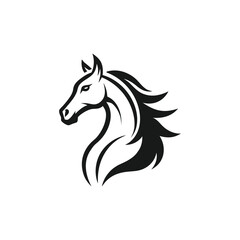 horse logo design vector 
