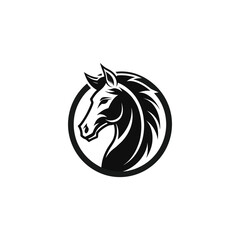 horse logo design vector 