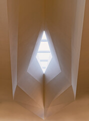 Architecture details Skylight Geometric space Indoor Building Abstract Background 