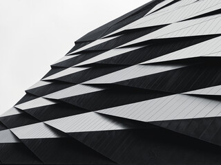 Architecture details Geometric pattern Building facade design Grey texture