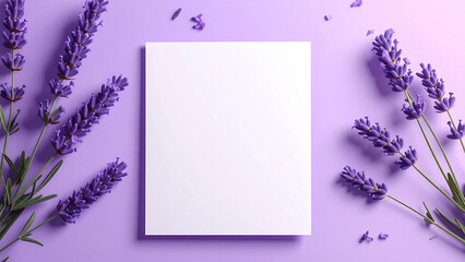 Blank Brochure Paper Mockup on Bright Color Background for Branding