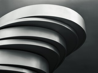 Curve pattern Metallic texture layers Modern building facade Architecture details Art technology...