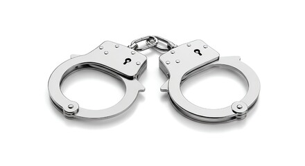 handcuffs isolated on white