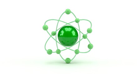 green atom symbol