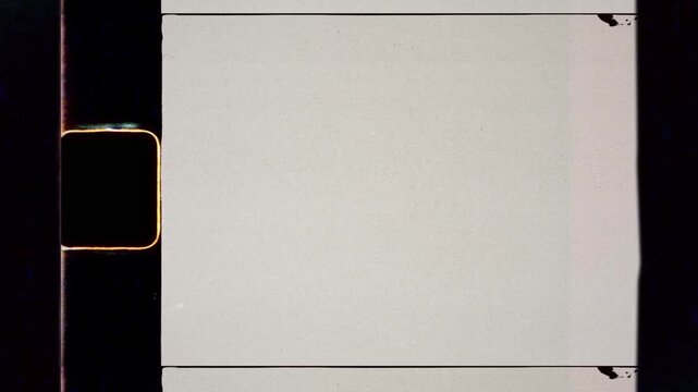 Analog 8mm Film Overlay with Vintage Grain, Sprocket and Frame for Super 8 Celluloid Cinema Look
