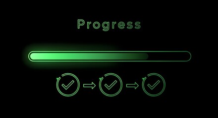 Progress indicator with loading animation for seamless user experience