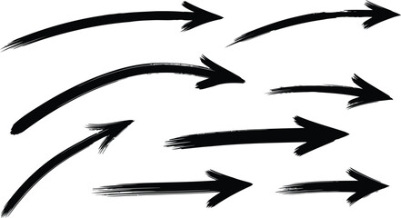 Obraz premium Dynamic arrow set for design