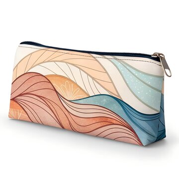 Abstract Pattern Pencil Case in Studio Lighting