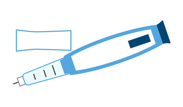 骨粗しょう症治療の皮下注射薬のイラスト