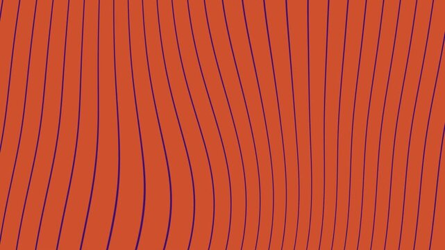 Orange background with purple wavy lines