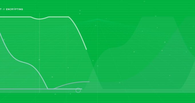 On pan, retro wireframe panning right, cyan grid growing, HUD revealing data on transparent BG