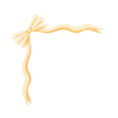 Bow ribbon corner decoration