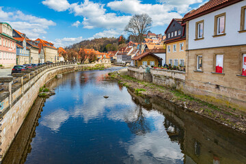 Cityscape of Kronach town