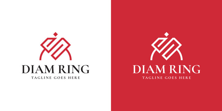 Diamond Ring Logo Design for Jewelry and Luxury Brand
