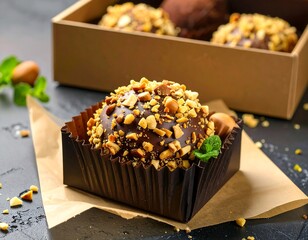 Chocolate with Hazelnut Praline