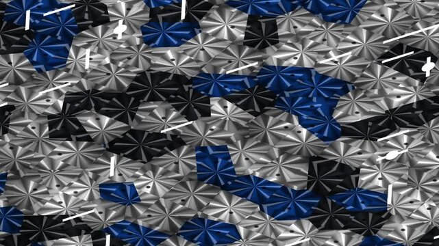 Exploring Dynamic Abstract Metal Textures in Slow Motion