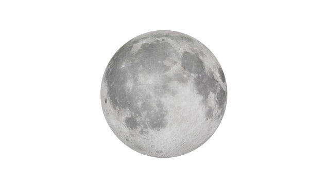 Full Moon Against Black Sky