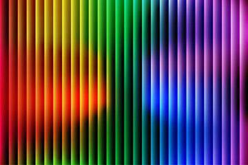 Fototapeta premium Vibrant abstract digital artwork featuring stripes and waves in a mesmerizing display of color and light, creating a dynamic visual effect from a modern perspective