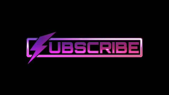 Eye-catching subscribe button with electric purple and pink gradient, perfect for social media and digital marketing campaigns
