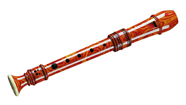 Orange and Yellow Swirl Recorder