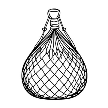 Silo Wisps: Minimalist Line Art Marinade Net Variation Cleaned | Clean, isolated vector art for creative projects.