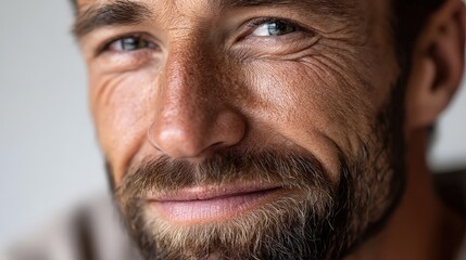 Obraz premium Close-up Portrait of a Man at a Party Celebration