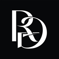 Initial letter RG logo design