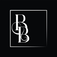 Initial letter BB logo design © aiza
