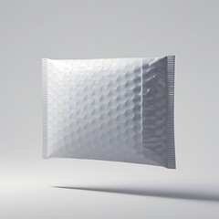Dynamic Mockup Blank Floating Bubble Mailer Padded Envelope Isolated White