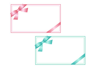 シンプルで上品なメッセージカード　2色セット