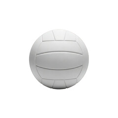 Professional white volleyball ball isolated on transparent background top view