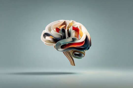 Generative AI illustration of annual collective mind concept art, exploding mind, inner world, dreams, emotions, imagination and creative mind
