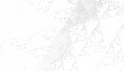 Obraz premium Abstract white and gray geometric banner with triangles shapes overlay background and halftone texture. Dot texture