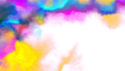 Obraz premium colorful smoke cloud fog dust isolated on transparent background. Colorful smoke smog misty fog steam explosion special effect. Smoke texture