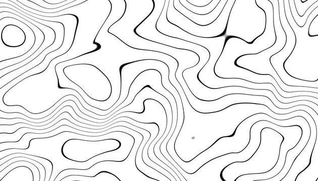 Topographic map patterns, topography line map. Vintage outdoors style. Abstract lines map Template on transparent background. Stock Overlay Isolate Lines