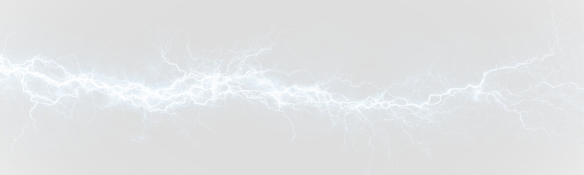 Bright blue electric arcs flash violently, leaving glowing trails of neon energy. Sparks emphasize motion and intensity. Perfect for stormy or futuristic visuals. PNG