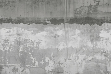 Fototapeta premium Grunge Gray Concrete Wall Texture Background With Paint Layers