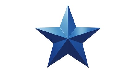blue star shape with five points and gradient color